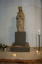 Sculpture of the Virgin Mary in St. Petri Church, Hamburg Royalty Free Stock Photo