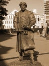 Sculpture of Voight on Freedom Square. Minsk, Belarus. Royalty Free Stock Photo