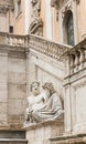 Sculpture at the walls of the Senate Palace. Capitol