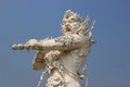 Sculpture at Wat Rong Khun or White Temple, a contemporary unconventional Buddhist temple in Chiangrai, Thailand, was designed by Royalty Free Stock Photo