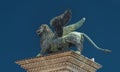 Sculpture of winged lion of Venice at Doge Palace, Venice, Ital Royalty Free Stock Photo