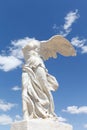 Sculpture of winged victory of Samothrace in Montpellier Royalty Free Stock Photo