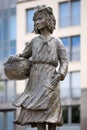 Sculpture of Wiske Woolmore in Antwerp city center, Belgium Royalty Free Stock Photo