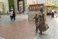 Sculpture at Nanjing road in Shanghai, China.