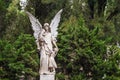 Sculpture of woman with children on Montjuic Cemetery, Barcelona, Spain Royalty Free Stock Photo