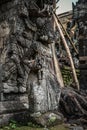 Sculpture of woman in Pura Dalem Segara Madhu