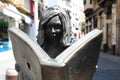 Sculpture woman reading