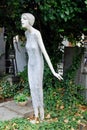 Sculpture of Woman, Vysehrad Cemetery, Prague, Czech Republic