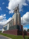 Sculpture Worker and Collective Farm Woman in the city of Moscow