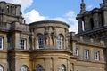 Sculptured facade of Blenheim Palace in Woodstock, England