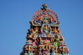 Sculptured facade of the Kapaleeshwarar Temple, Mylapore, Chennai, Tamil Nadu, India Royalty Free Stock Photo