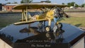 Sculptured replica of a Stearman Kaydet bi-plane in the Norman Centennial Plaza Four.