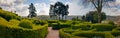 Sculptured Trees and Bushes in the Garden of Marqueyssac Royalty Free Stock Photo