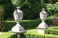 Sculptured vases or urns