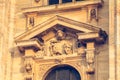 Sculptures above the windows of the Cathedral of the Nativity of