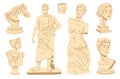 Sculptures, ancient Greece statues, body portraits