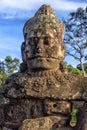 Sculptures in Angkor Wat. Royalty Free Stock Photo