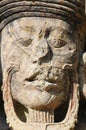Sculptures in Archeological park in Copan ruinas Royalty Free Stock Photo