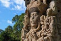Sculptures in Archeological park in Copan ruinas Royalty Free Stock Photo