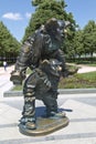 Sculptures of clowns on Tsvetnoy Boulevard in Moscow