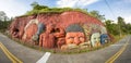 Sculptures depicting the Inca and Indian indigenous lifestyle, C