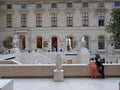 Sculptures exhibited at the Louvre Museum in Paris, France