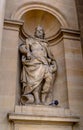 Sculptures on the facade Hotel Les Invalides. Paris , France