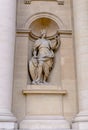 Sculptures facade the Hotel Les Invalides. Paris , France