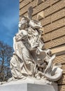 Sculptures on the facade of the Opera and Ballet Theater in Odessa, Ukraine