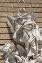 Sculptures on the facade of the Opera and Ballet Theater in Odessa, Ukraine