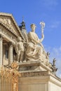 Sculptures from the facade of the Palace of Versailles Royalty Free Stock Photo