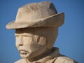 Sculptures of a fisher family in Albufeira in Portugal Royalty Free Stock Photo