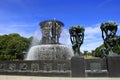 Oslo, Norway - July 22, 2018: Fountain at Vigeland park.