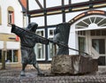 Sculptures in Bad Munder, Germany Royalty Free Stock Photo