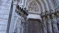 Sculptures of the Holy Apostles near the main entrance to the Cathedral of St. Finbarr in the Irish city of Cork. Statues adorn