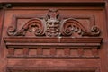 Sculptures on houses in BraÃâ¢ov. Royalty Free Stock Photo