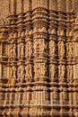 Sculptures on Khajuraho temples