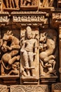 Sculptures on Khajuraho temples