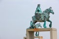 Sculptures in Koksijde - Oostduinkerke. North Sea, Belgium, Europe. Royalty Free Stock Photo