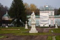 Sculptures in Kuskovo park in Moscow, Russia.