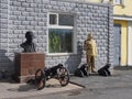 Sculptures of Lenin, Stalin , former political dictators Royalty Free Stock Photo