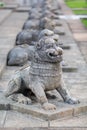 Sculptures of lions. Colombo, Sri Royalty Free Stock Photo