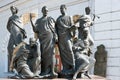The sculptures of Literary Museum Sculpture Garden in Odesa Ukraine