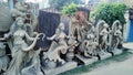 Sculptures of Maa saraswati the god of peace.