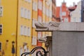 Sculptures on Mariacka street in Gdansk, Poland. Royalty Free Stock Photo