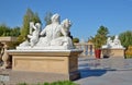 Sculptures in Mezhyhirya park near Kyiv Ukraine