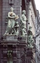 Sculptures on The Nikolay Akimov Saint Petersburg Comedy Theatre building