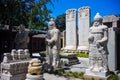 Sculptures outside Wuta Temple in Beijing, China