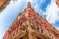 Sculptures of Palau de la Musica Catalana, Barcelona, Catalonia, Spain Royalty Free Stock Photo