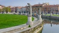 The sculptures of Prato della Valle, Padova, Italy Royalty Free Stock Photo
